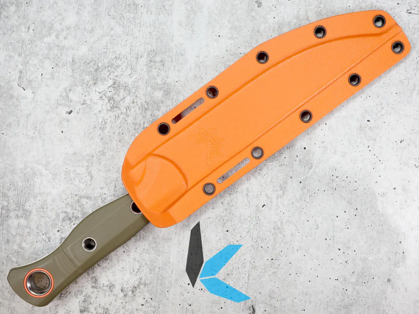 Benchmade 15500-3 Meatcrafter OD Green G10 & S45VN Fixed Blade Knife - Image 3