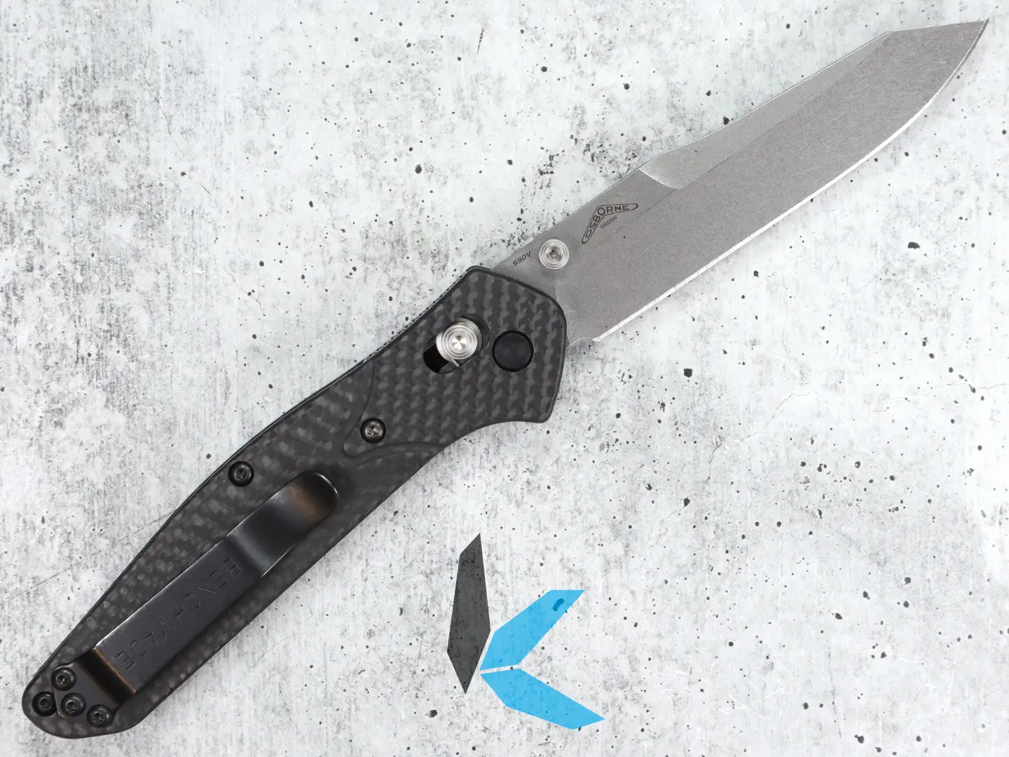 Benchmade 940-1 Osborne Carbon Fiber Handle S90V Stonewash - Image 2