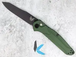 Benchmade 9400BK Osborne Auto Green CPM S30V DLC