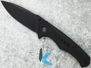 Civivi C23081B-1 Photonix, Black SW 14C28N Blade, Black Coarse G10 Handle