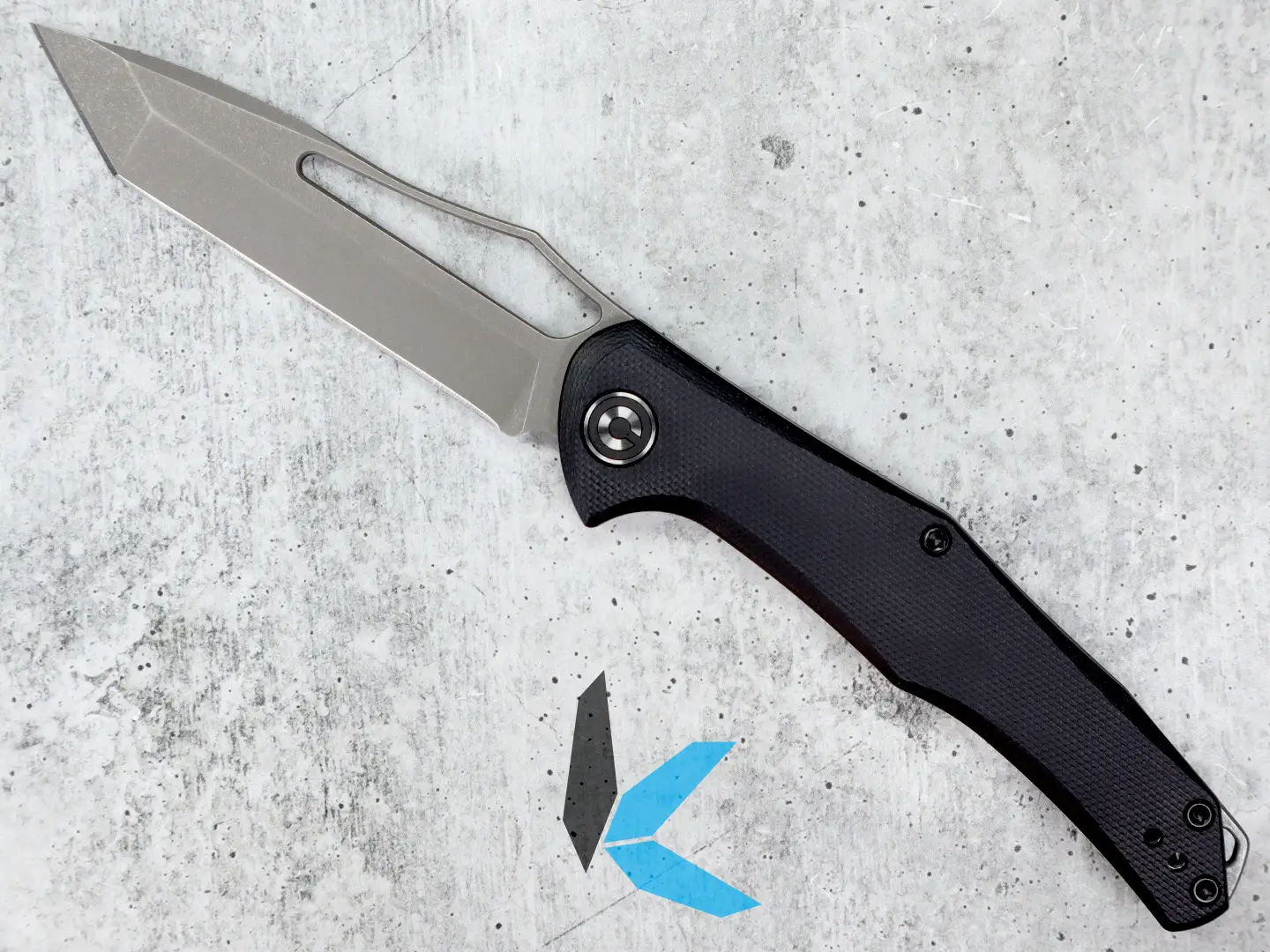 Civivi Fracture Black G10 Handle Gray 8Cr14MoV Tanto Blade Slip Joint C2008E