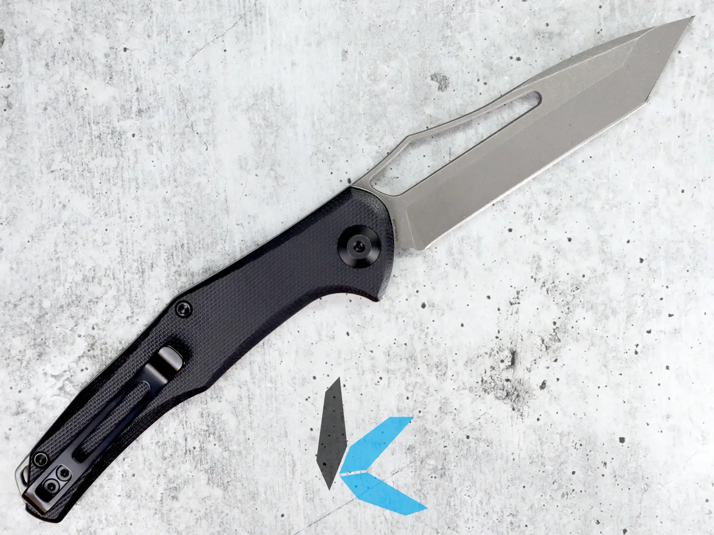Civivi Fracture Black G10 Handle Gray 8Cr14MoV Tanto Blade Slip Joint C2008E - Image 2