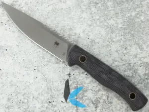 CobraTec Knives Koonsman Fixed Blade Knife 4 in Blade D2 Black CTKMNBLK