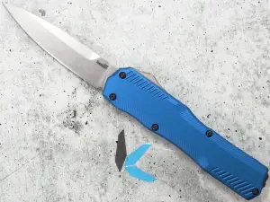 Kershaw 9000BLU Livewire OTF Auto, CPM-Magnacut Stonewash Blade