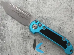 Microtech LUDT T/E Gen III Turquoise Stonewash Std, 1136-10 TQ
