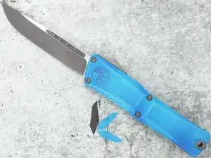 Microtech 1143-10MBL Combat Troodon S/E Gen III Marbled Blue, Apocalyptic Std