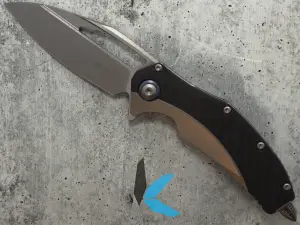 Microtech 165C-7 CFTI Matrix, Titanium Handle, Bead Blast Std