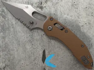 Microtech 169RL-11 FLGTTA RAM-LOK Stitch S/E Fluted G10 Tan, Stonewash Partial Serrated