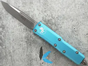 Microtech 231-4 TQ UTX-85 S/E Turquoise Satin Std