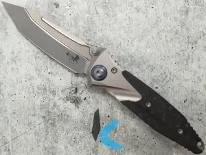 Microtech 261M-7 CFTI Socom Bravo Mini T/E Titanium Handle, Carbon Fiber Scales