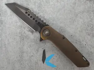Microtech 344-MCK Warhound, DLC Two-Tone Apocalyptic Finish, Bronze Bark Finish