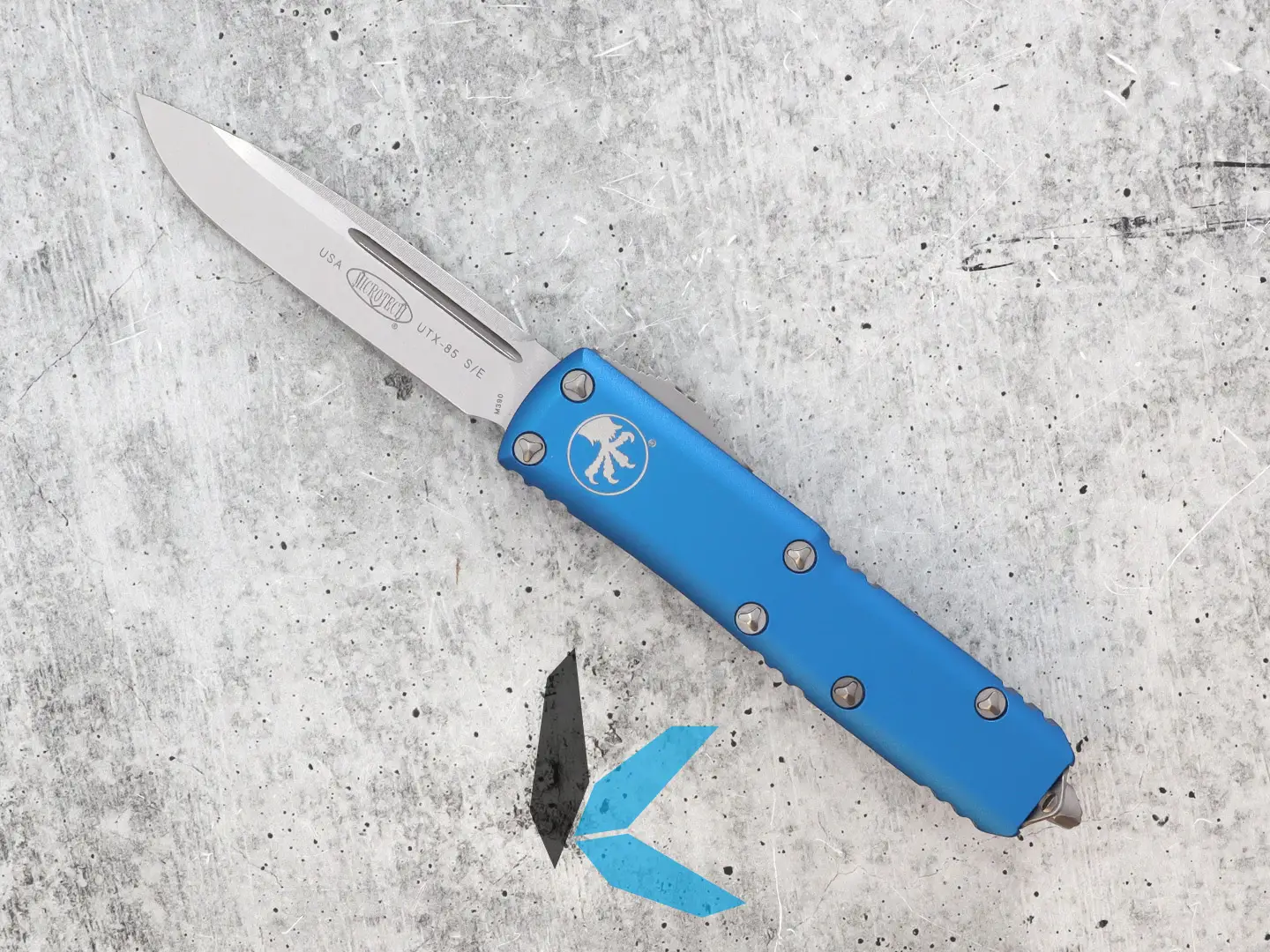 Microtech UTX-85 S/E Stonewashed Standard 231-10 BL