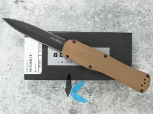 Pre-Owned Benchmade 3400BK-2 Autocrat Brown G10 with Original Box