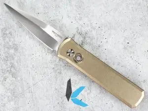 Protech 7110 Godson Limited SW Bronze & Satin 154CM Auto Knife