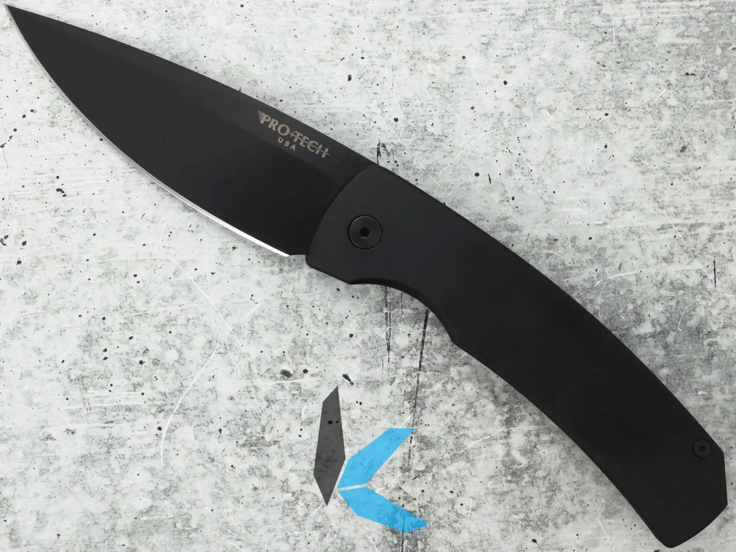 Protech M2603 Magic 2 Whiskers, Solid Black Handle Auto