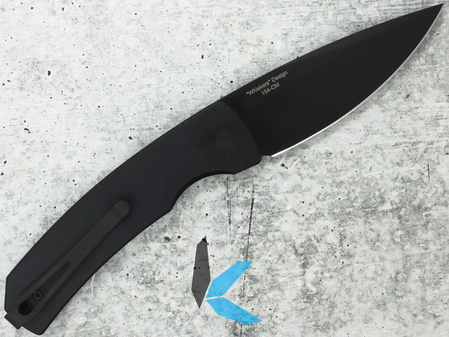 Protech M2603 Magic 2 Whiskers, Solid Black Handle Auto - Image 2