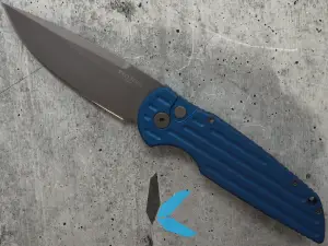 Protech TR-3 BLUE Tactical Response 3 Dark Blue Handles