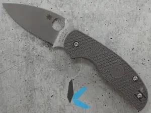 Spyderco C123PGY Sage 5, Gray FRN Handles, Maxamet Steel Blade