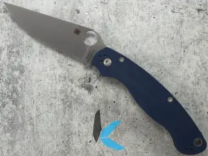 Spyderco C36GPCBL2 Military 2 Comprssion Lock Folding Knife Cobalt Blue