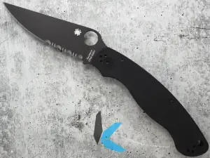 Spyderco C36GPSBK2 Military 2, Black G10 Handle, Black S30V Blade