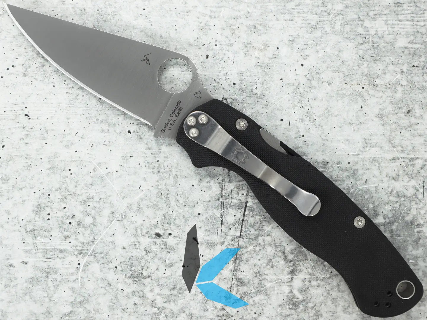 Spyderco Paramilitary 2 Left Handed Folding Knife C81GPLE2 CPM-S45VN