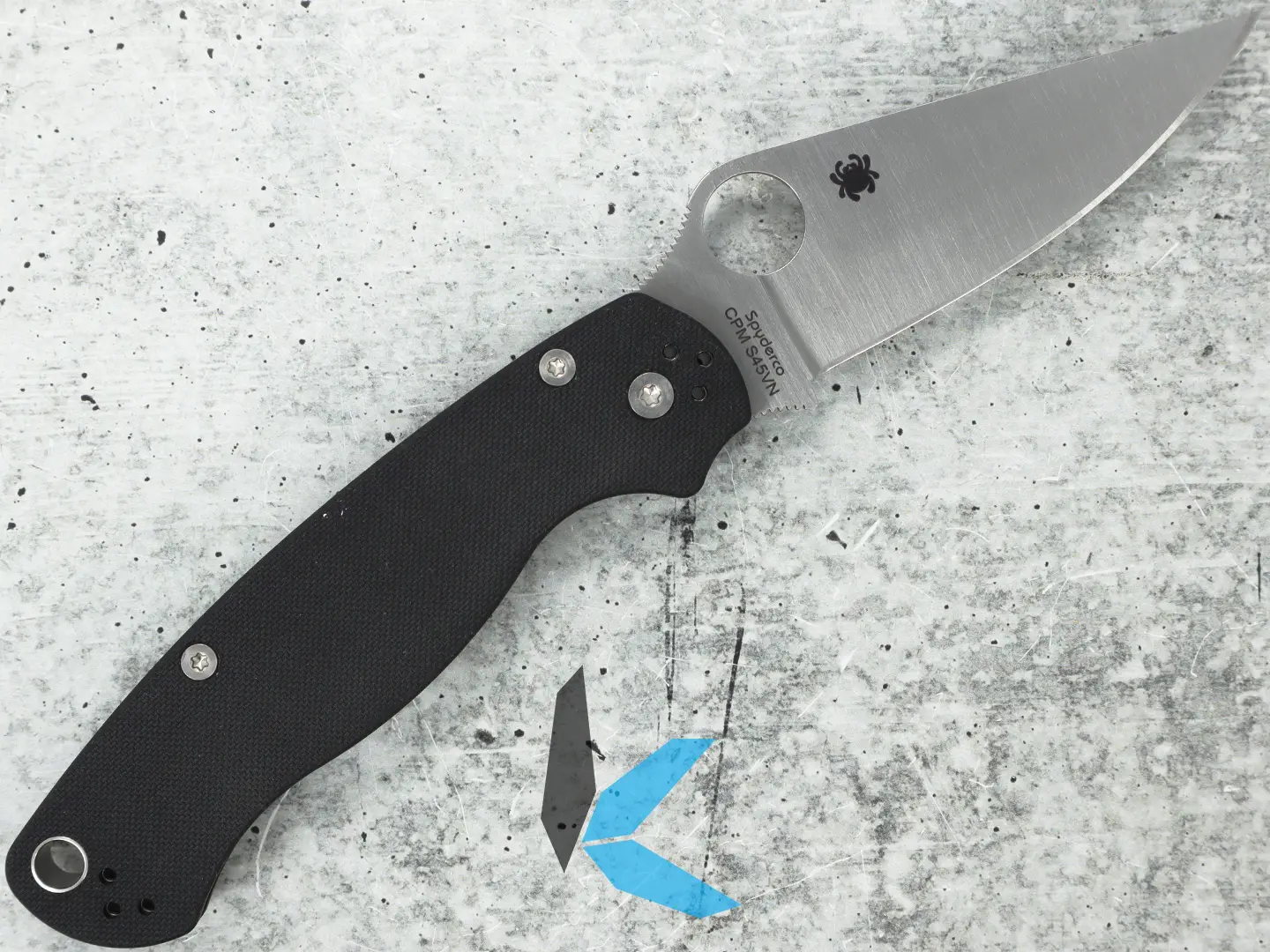 Spyderco Paramilitary 2 Left Handed Folding Knife C81GPLE2 CPM-S45VN - Image 2