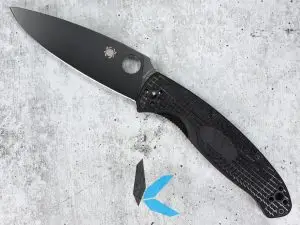 Spyderco Resilience Black FRN DLC C142PBBK Folding Knife