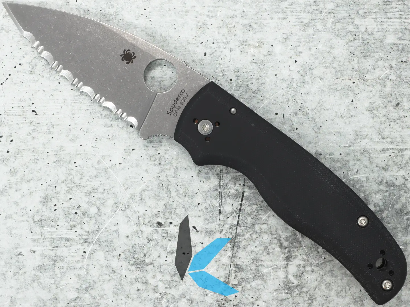 Spyderco Shaman G-10 SpyderEdge Folding Knife Black C229GS