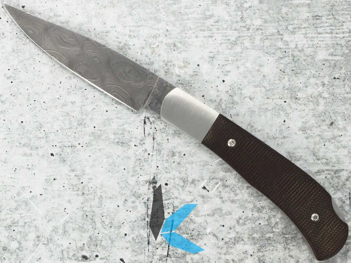 Used Boker Leopard Damascus Micarta with Box - Image 2