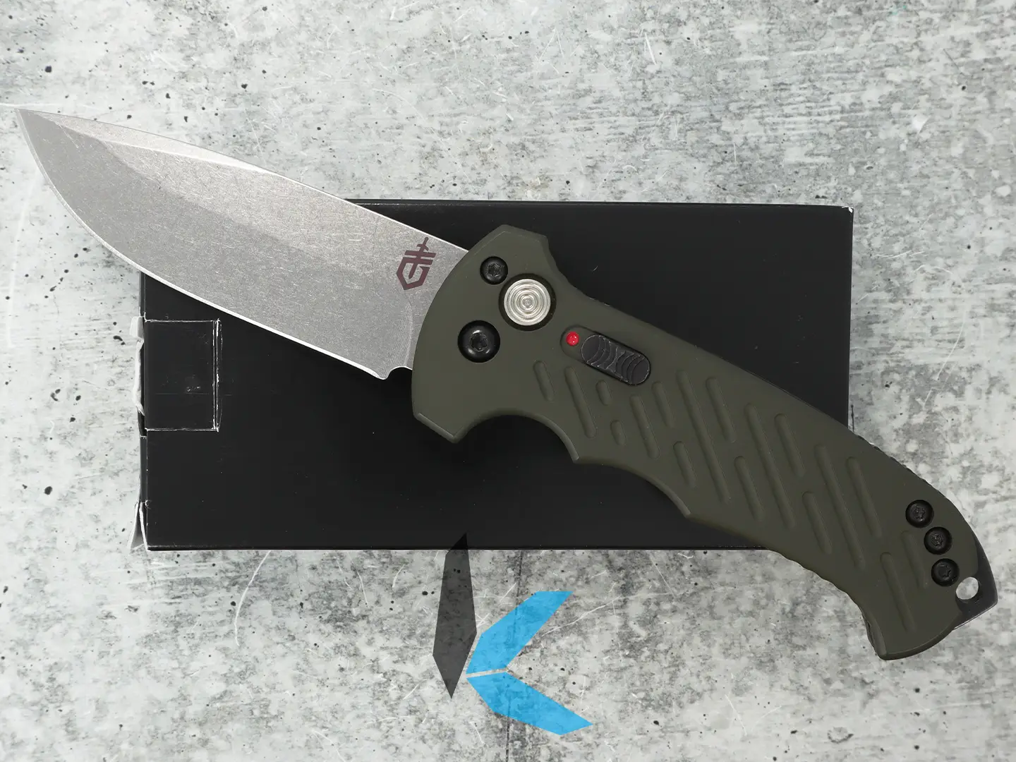 Used Gerber 06 Auto OD Green with Box