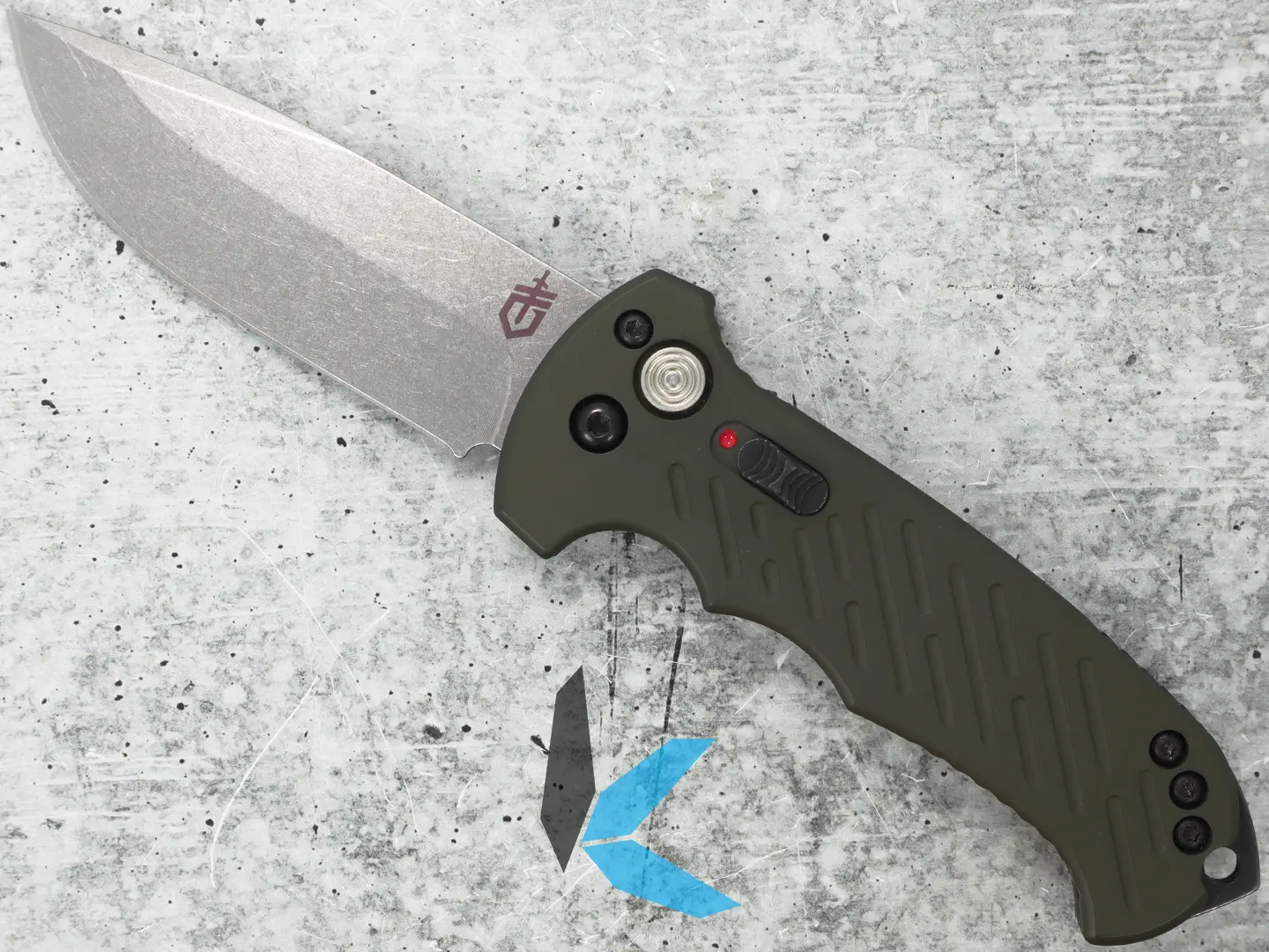 Used Gerber 06 Auto OD Green with Box - Image 2