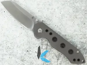 Used Kizer Guru, Titanium Framelock, S35VN Blade. no box