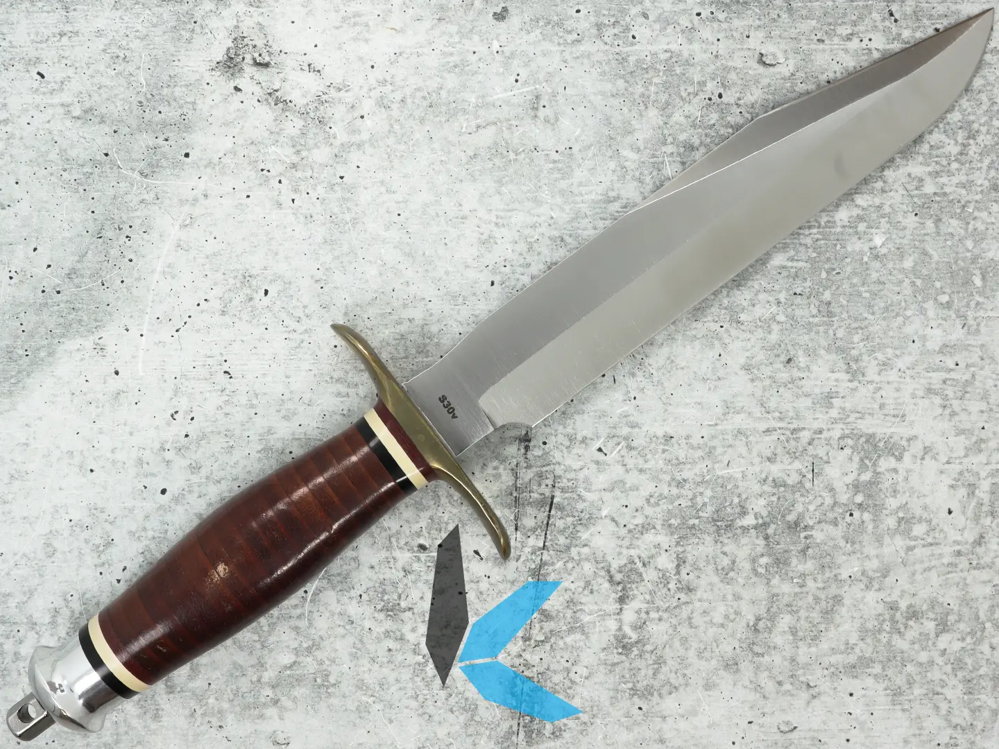 Pre-Owned Martin Springfield fixed blade with leather sheath - Image 2