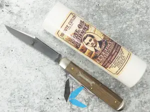 Used Tidioute Cutlery Coal Oil Johnny Pocket Knife with Original Tube