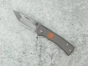 Chaves Redencion Slip Joint, Titanium Stonewash Handle, M390 Blade Steel, Copper Inlay