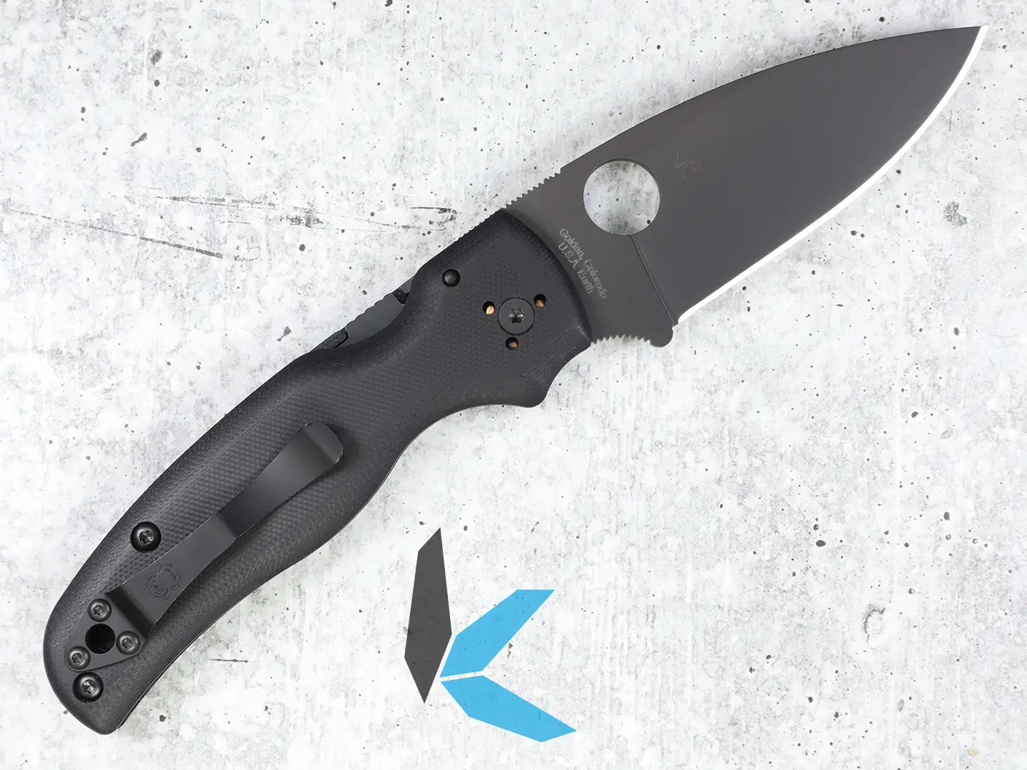 Spyderco Shaman Pln BK C229GPBK - Image 3