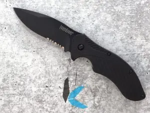 Kershaw Clash Assisted Folding Knife 3.1in 8Cr13MoV Black Oxide Drop Point Blade Black Glass-Filled Nylon Handle 1605CKTST