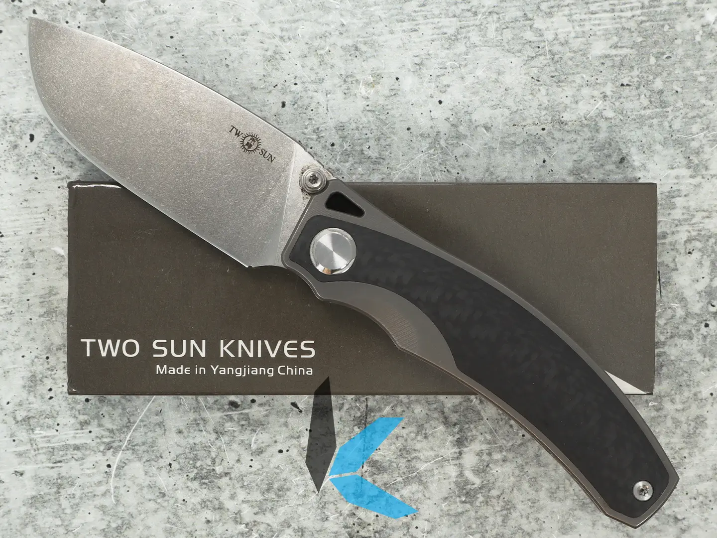 Used Two Sun Pocket Knife, TS264, With M390 Blade Steel