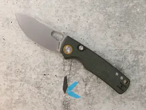 Vosteed Knives Porcupine A2603 Folding Knife, 14C28N Stonewashed Blade