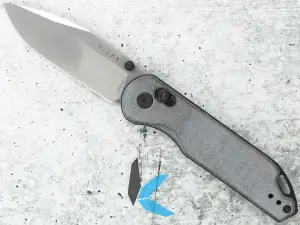 Kizer V3549A2 Assassin, Satin Nitro-V Blade, Denim Micarta Handle