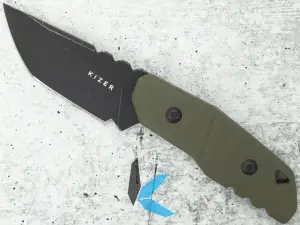 Kizer 1086A1 Quartz, AEB-L Black Stonewashed Blade, G10 Handle