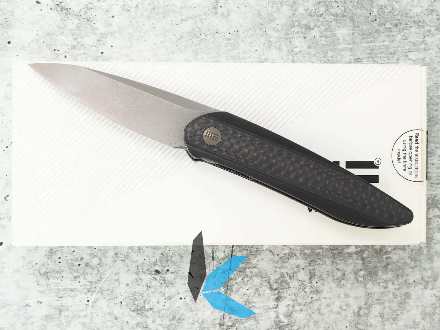 Used WE Knives 2010B Black Void Opus with Box