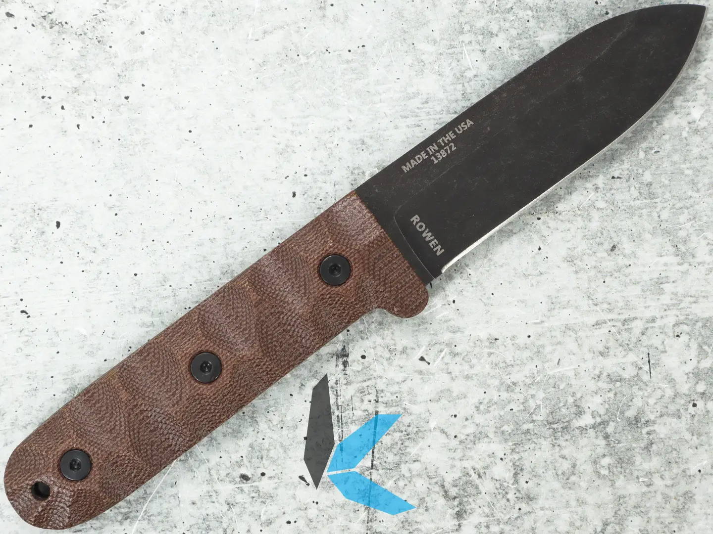 Used ESEE PR4 Fixed Blade Knife with Leather Sheath no Box - Image 3