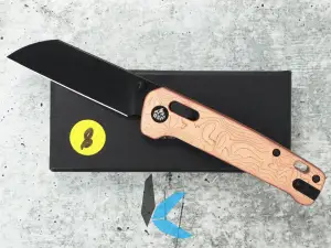 Used QSP QS130GL-F2 Penguin Glyde Lock Folding Knife, 14C28N Black Blade with Box