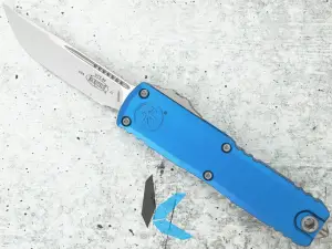 Microtech 12314-10BL UTX-85 Gen IV S/E Stonewash Std Blue