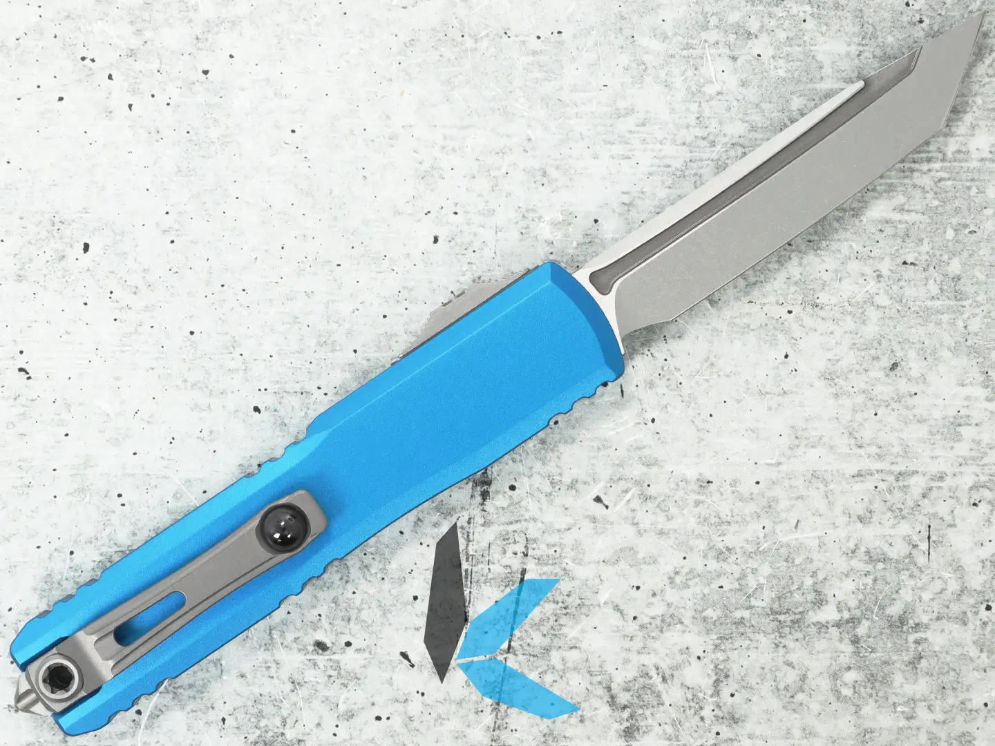 Microtech 11234-14BL Ultratech T/E Gen IV Blue Stonewash Std - Image 2