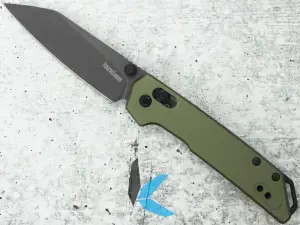 Kershaw 2051ROLBW Mini Iridium Olive Blackwash