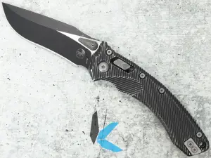 Microtech 137RL-1FLDBK Amphibian RAM-LOK S/E Fluted Distressed Black Std Apocalyptic