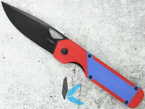 Kizer V3634A2 Militaw, Nitro-V Blade, Red & Blue G10 Handle