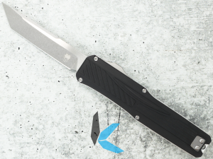 CobraTec CTLGDBLKTNS Legend EDC 3.13 OTF, Plain Stonewashed VG-10 Blade